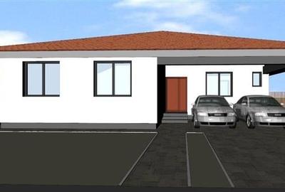 Casa individuala parter, 118mp utili, 500mp teren, Stupini, proiect nou!