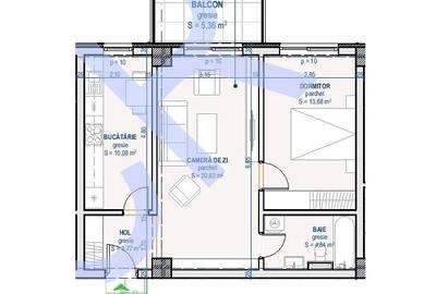 Apartament cu 2 Camere  - MOON Reflexes Faza II - 3