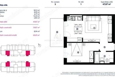 2 camere | Finisat la cheie | HILS Republica | Balcon mare | Metrou - 9