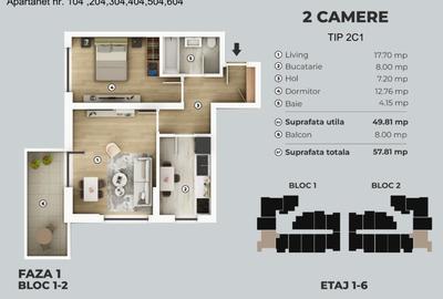 8 min Metrou Berceni | Apartament 2 camere | TVA 21 Inclus - 10