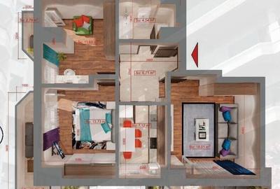 Apartament cu 3 camere decomandat în Copou - 5