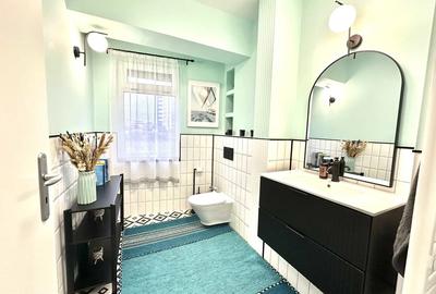 Apartament cu 2 camere semidecomandat, mobilat în Băneasa