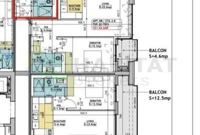 Apartament 2 camere | One Cotroceni | Etaj 3 | - 20