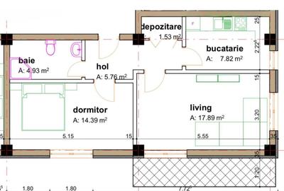 Apartament cu 2 camere decomandat în Horpaz - 7