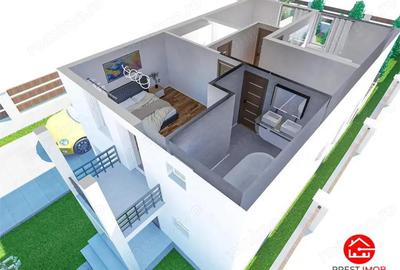 Casa independenta de vanzare 4 camere, 2 niveluri si 500 mp teren,Sincraiul de Mures, strada Vale - 6