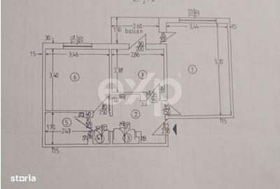 Apartament cu 2 camere decomandat, mobilat în Exercițiu - 8