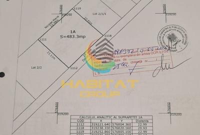 Teren Construcții intravilan de 483 mp, în Est