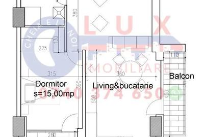 Apartament cu 2 camere semidecomandat în E3
