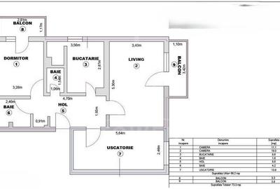 Apartament cu 3 camere decomandat în Turnișor - 8