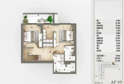 Penthouse cu 4 camere decomandat în Theodor Pallady - 7