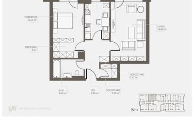 Dezvoltator, Apartament doua camere , Welmont/Rokman - 7