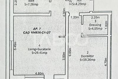 Apartament decomandat de vanzare mobilat 65 utili balcon parcare Sibiu - 8