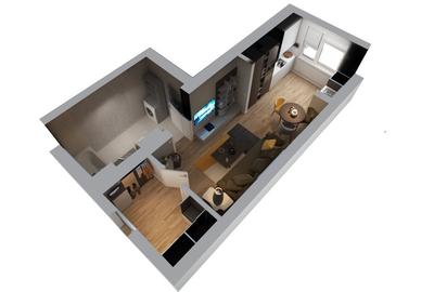 Garsoniera moderna si spatioasa tip A19, in Complexul Ivory Residence Pipera - 2