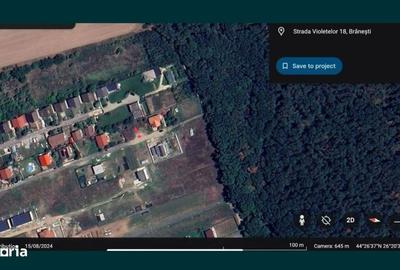 Teren de 665 mp, în Brănești
