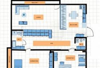 Apartament cu 3 camere decomandat în Barbu Văcărescu - 2