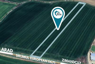 Teren agricol cu front stradal de 25 ml la E671 in Zimandcuz - 2
