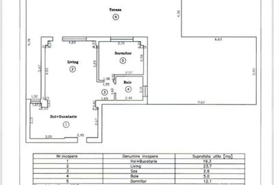 Garsonieră semidecomandată în Central