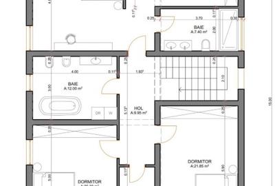 Casă individuala modernă cu 6 camere, garaj, pivniță si teren generos 650 mp - 5