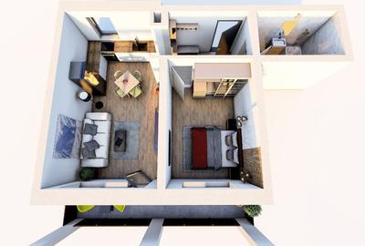 Apartament cu 2 camere decomandat în Sânpetru - 6