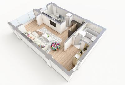 TVA 21% INCLUS! COMISION 0% ! 1 CAMERA BLOC NOU POPAS PACURARI - 2