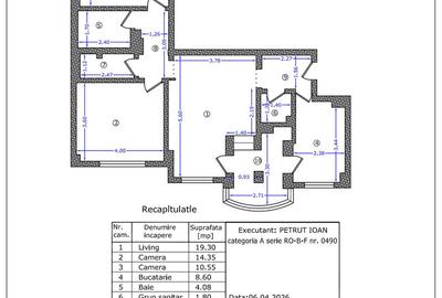 Apartament cu 3 camere semidecomandat în Basarab - 1