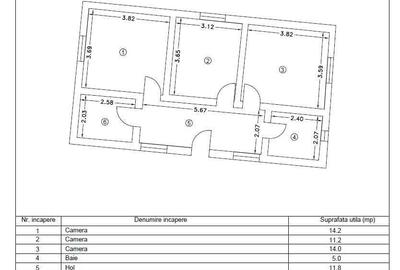Casă cu 3 camere în Lumina - 8