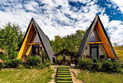 Vila turistica cu 8 camere + casute A-frame, teren 5575 mp Calimanesti, VL - 9