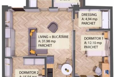 Apartament cu 3 camere decomandat în Central - 3