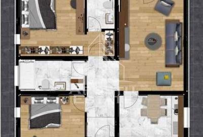 Casa individuala pe parter, 4 camere si 2 bai, 530 mp teren - 6