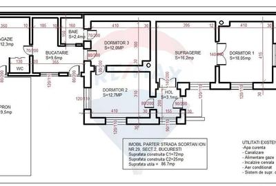 Casă cu 4 camere cu Teren 250 Mp în Andronache