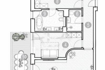 Apartament cu 4 camere semidecomandat în Grivița