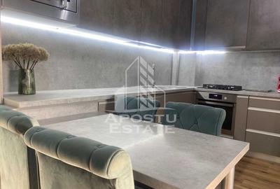 Apartament cu 2 camere semidecomandat, mobilat în Aradului
