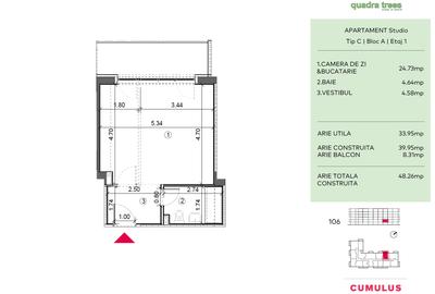 Bloc Nou, STUDIO de vânzare - zona Drumul Taberei. Direct Dezvoltator! - 2
