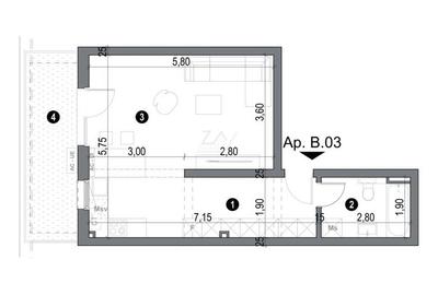 Gradina proprie 34 mp. Finisaje superioare. Loc de parcare. - 5