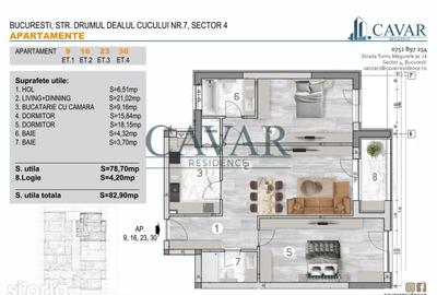 Apartament cu 3 camere în Brâncoveanu - 1