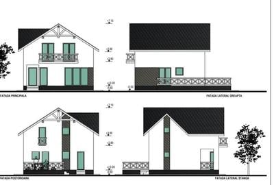 Casa noua, P+M, 4 camere, terasa, teren 500 m2, central, Cornu - 2