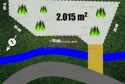 Teren intravilan de 2015 mp, în Furnica - 2