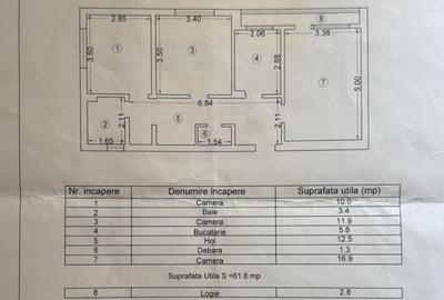Apartament cu 3 camere decomandat în Tomis Nord - 6