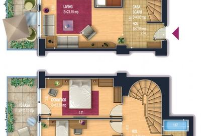 Duplex 3 Camere, Baba Novac - Dristor, NewTown Residence (+25mp terase) - 15