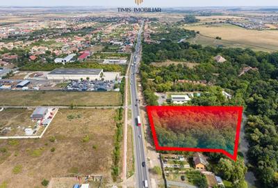 Teren 7.500 mp cu FS 91 m la E70 si Bega - ideal dezvoltare servicii - 7