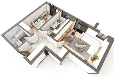BRAUS CONFORT VIȘANI - Apartament Tip D – 2 Camere Decomandat - 5