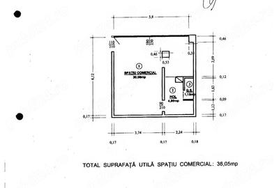 Spațiu comercial, de 36 mp, în Gorjului