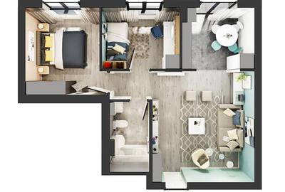 Apartament cu 3 camere decomandat, mobilat în Theodor Pallady - 5