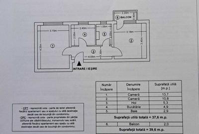 Apartament cu 2 camere decomandat în Dărmănești - 1