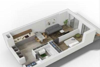 Apartament cu 2 camere semidecomandat în Central - 1