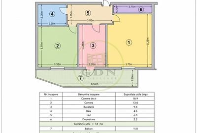 Apartament cu 2 camere decomandat, mobilat în Tractorul - 16