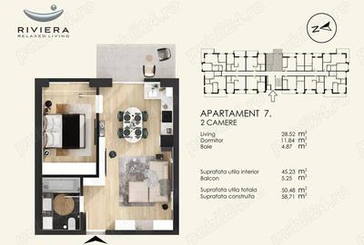 Apartament 3 camere de VANZARE - cartier RIVIERA - 2