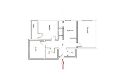 Apartament cu 3 camere decomandat, mobilat în Tudor Vladimirescu