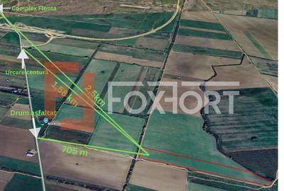 Teren extravilan arabil 50.890mp - aproape de centura Timisoara Sud - 2