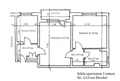Apartament cu 2 camere semidecomandat, mobilat în Central - 1